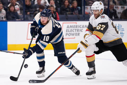 Columbus Alexander Wennberg and Vegas Max Pacioretty