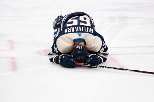 Columbus Markus Nutivaara gets injured