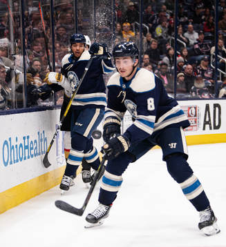 Columbus Seth Jones and Zach Werenski