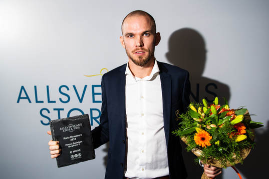 Vinnaren av Årets försvarare Djurgårdens Marcus Danielson