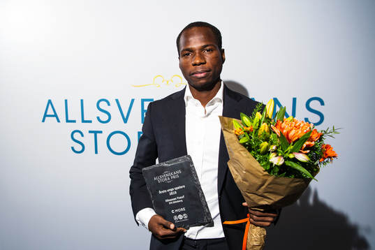 Vinnaren av Årets unga spelare IFK Göteborgs Alhassan