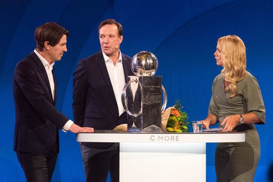 Årets tränare Djurgårdens Thomas Lagerlöf och Kim