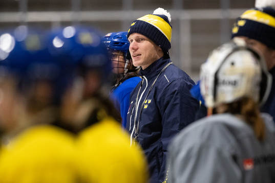 Assistant Coach Oscar Dahlgren of Sweden