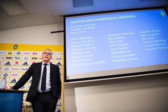 Head coach Janne Andersson of Sweden