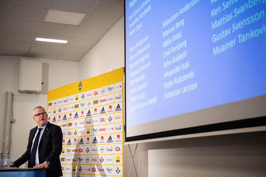 Head coach Janne Andersson of Sweden
