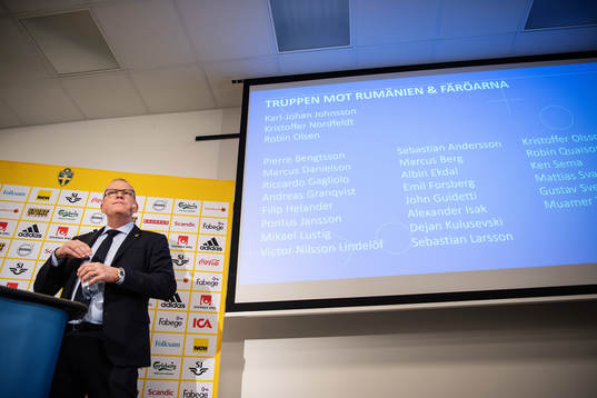 Head coach Janne Andersson of Sweden