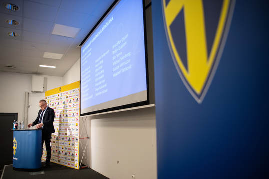 Head coach Janne Andersson of Sweden