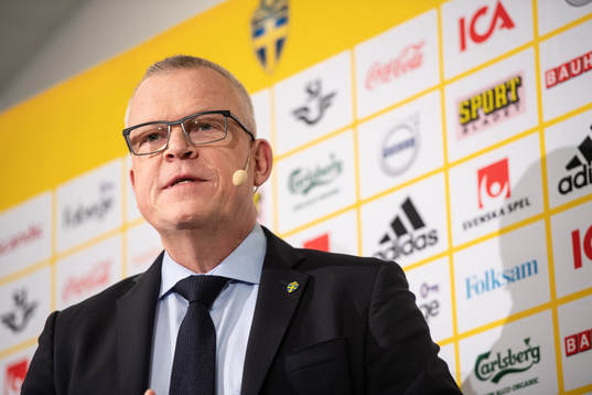 Bläddra bland fler bilder av Football, UEFA Euro Qualifier, Sweden, Press conference