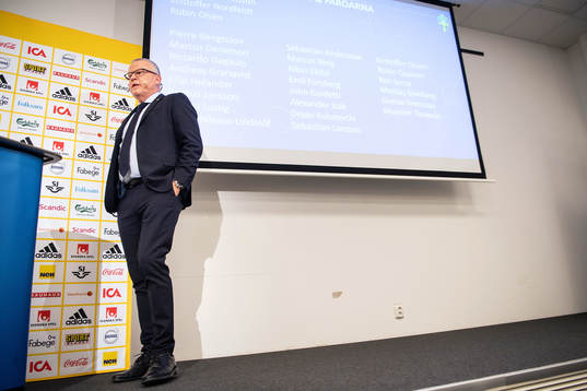Head coach Janne Andersson of Sweden