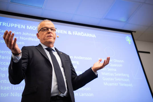 Head coach Janne Andersson of Sweden