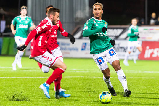 Kalmars Fidan Aliti och Brages Seth Kanteh Hellberg