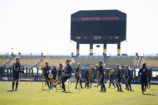 Players of the Swedish women’s national football team at