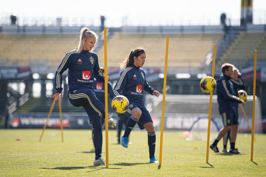 Sofia Jakobsson of the Swedish women’s national football