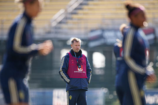 Head coach Peter Gerhardsson of the Swedish women’s