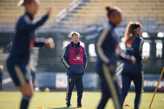 Head coach Peter Gerhardsson of the Swedish women’s