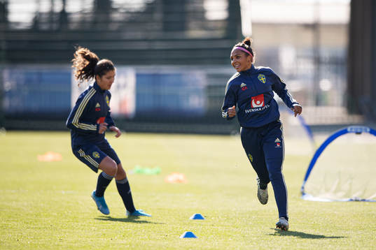 Madelen Janogy of the Swedish women’s national football