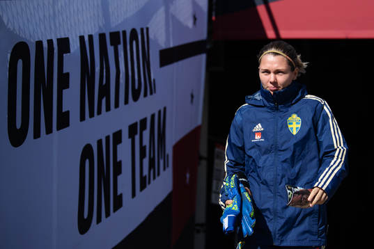 Jennifer Falk of the Swedish women’s national football
