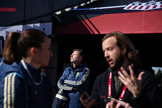 Head coach Peter Gerhardsson of the Swedish women’s