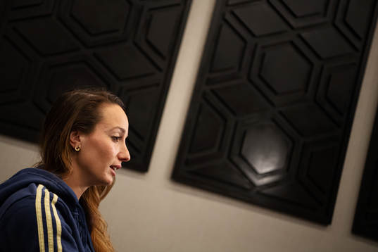 Kosovare Asllani, spelare i Sveriges damfotbollslandslag