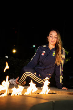 Kosovare Asllani, spelare i Sveriges damfotbollslandslag