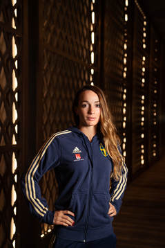 Kosovare Asllani, spelare i Sveriges damfotbollslandslag