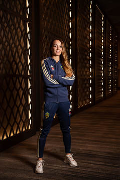 Kosovare Asllani, spelare i Sveriges damfotbollslandslag