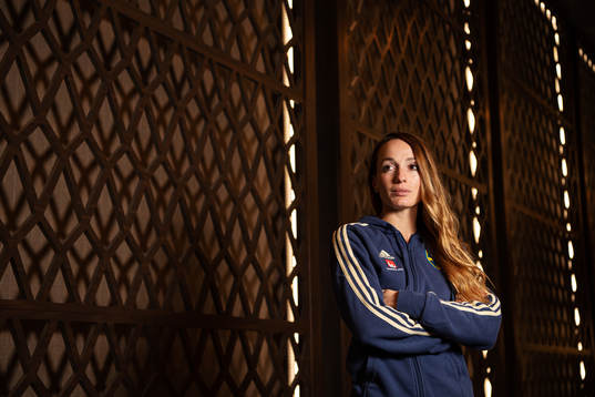 Kosovare Asllani, spelare i Sveriges damfotbollslandslag