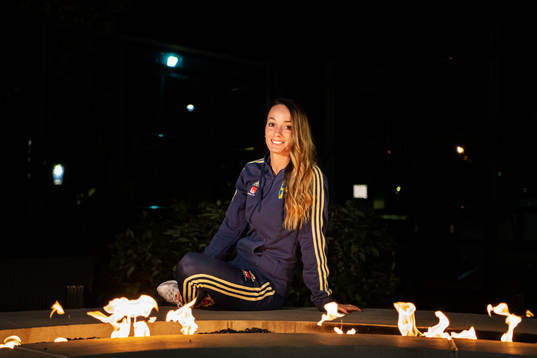 Kosovare Asllani, spelare i Sveriges damfotbollslandslag