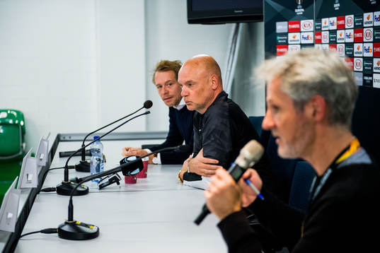 Peter Åhlander, press officer and Uwe Rösler, head coach
