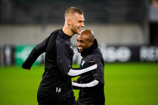 Felix Beijmo and Fouad Bachirou of Malmö FF
