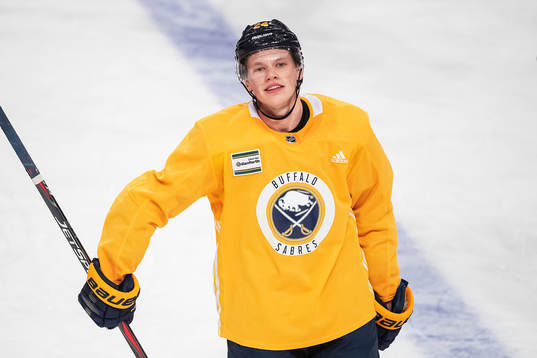 Lawrence Pilut of Buffalo Sabres