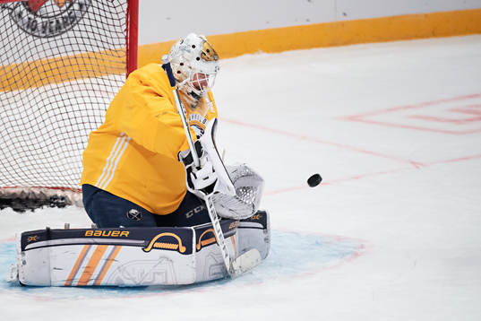 Linus Ullmark of Buffalo Sabres