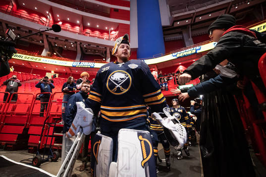 Linus Ullmark of Buffalo Sabres