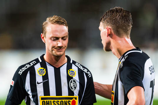 Landskronas Måns Ekvall och Robin Hofsö deppar