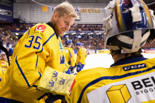 goaltender Magnus Hellberg of Sweden