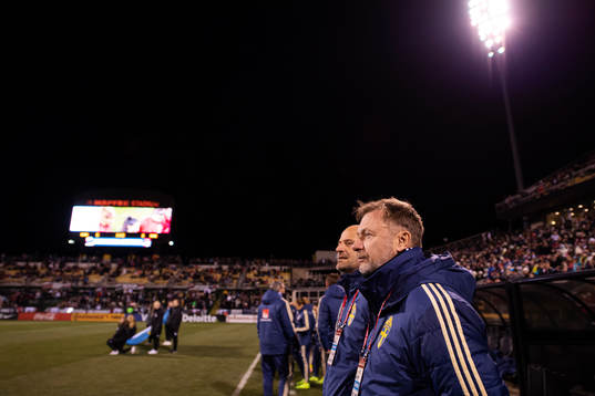 Head coach Peter Gerhardsson of Sweden