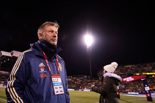 Head coach Peter Gerhardsson of Sweden