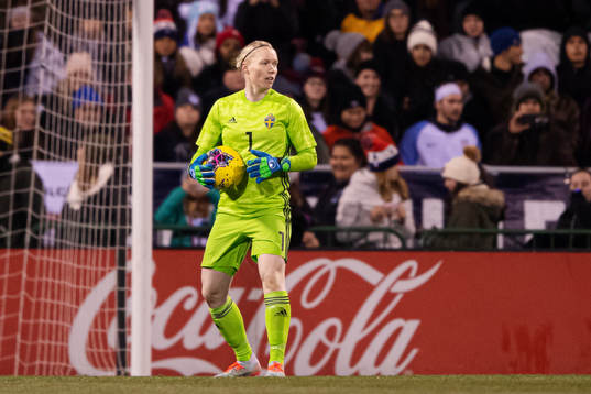 Goalkeeper Hedvig Lindahl of Sweden