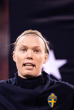 Goalkeeper Hedvig Lindahl of Sweden