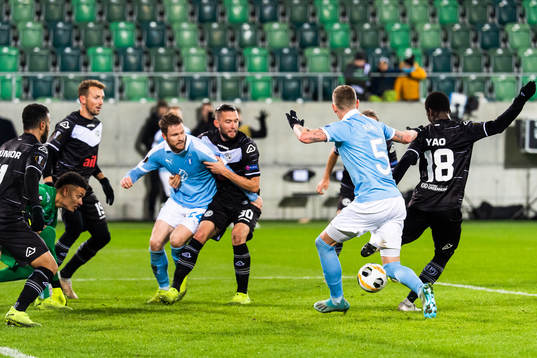 Lasse Nielsen and Sören Rieks of Malmö FF against