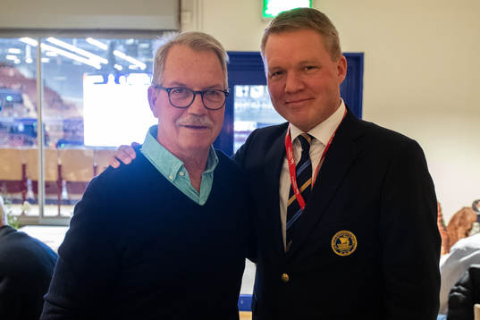 Kjell Klintberg and Anders Larsson from Swedish Ice hockey