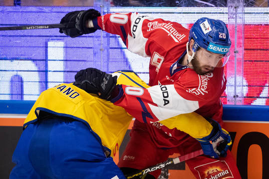 ??? during the ice hockey game in Karjala Cup between Czech