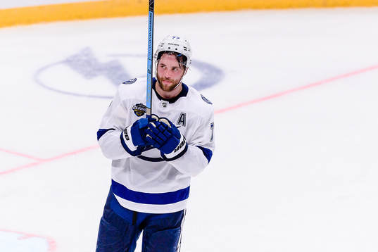 Victor Hedman of Tampa Bay Lightning celebrates