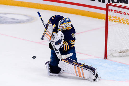 Goalkeeper Linus Ullmark of Buffalo Sabres