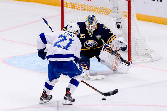 Goalkeeper Linus Ullmark of Buffalo Sabres