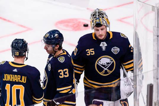 Goalkeeper Linus Ullmark of Buffalo Sabres