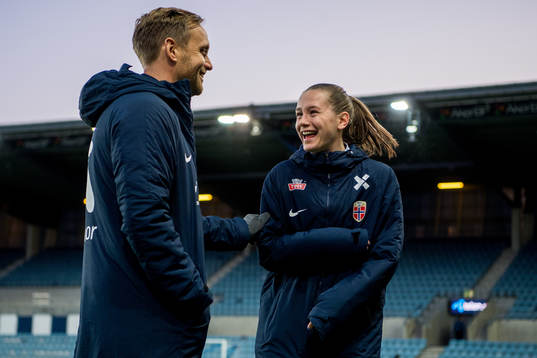 Martin Sjögren, head coach of Norway, and Elisabeth