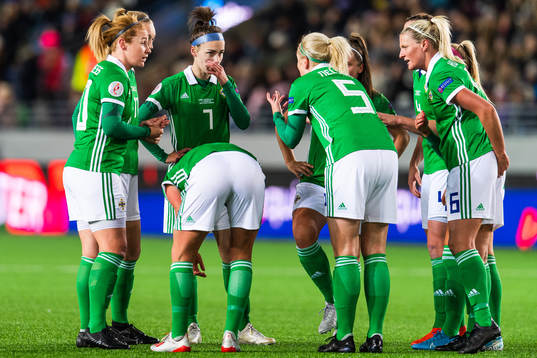 Chloe McCarronof Northern Irelandlooks dejected