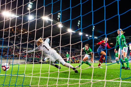Demi Vance and Julie Nelson of Northern Ireland see