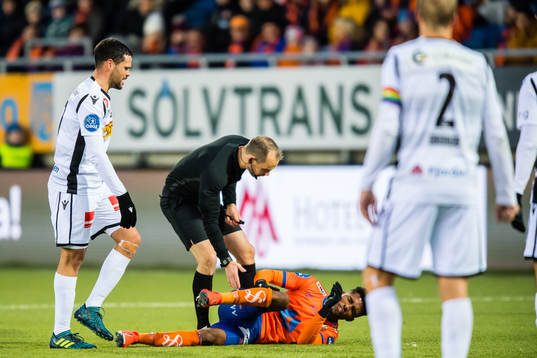 Marcos Vales Gonzalez of Sandefjord, Christian Moen,